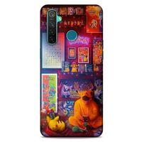 Retro (27) Desen Tasarımlı Kılıf Renkli Oppo Realme 5 Pro Kılıf