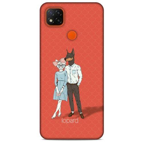 Xiaomi Redmi 9C Kılıf FunnyMaX (15) Antişok Kılıf Kırmızı Kedi Köpek