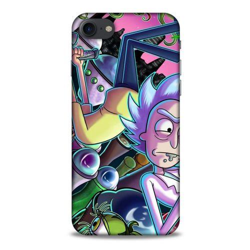 Apple Iphone 8 Uyumlu Kılıf Rick And Morty (40) Fit Silikon Kılıf Rick D. Sanchez