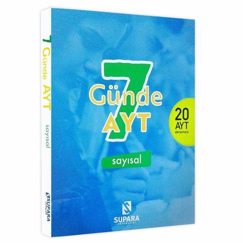YKS - AYT 7 Günde Sayısal Supara Yayınları Matematik-Fen Bilimleri 20li Deneme Kitabı