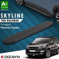 S-Dizayn Peugeot Partner 2 Tepee Skyline Siyah Yan Basamak 193 Cm 2008-2018 A+ Kalite