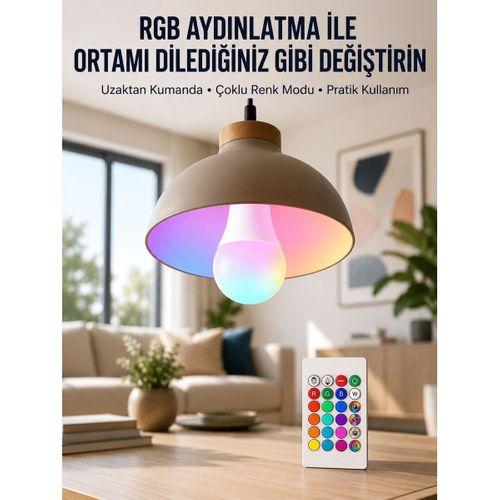 Ambiyans Aydınlatma Rgb Led Lamba Kumandalı Renk Değiştirebilen