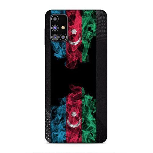 Samsung Galaxy M31s Uyumlu Kılıf Azarbaijan (5) Koruma Kabı Azeri Bayrak İllustre