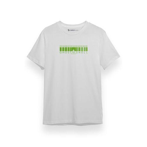 Ghost in the Shell Anime Matrix Style Beyaz Kısa kol Erkek Tshirt