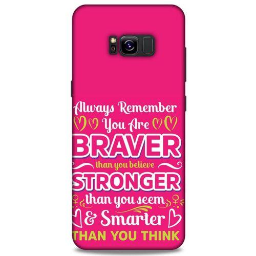 Samsung Galaxy S8 Plus Uyumlu Kılıf Pembe Delisi (50) Shockproof Kılıf Writing