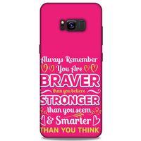 Samsung Galaxy S8 Plus Uyumlu Kılıf Pembe Delisi (50) Shockproof Kılıf Writing