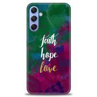 Samsung Galaxy A34 Kılıf HD Baskılı Kılıf - Faith Hope Love + Tam Ekran Koruyucu