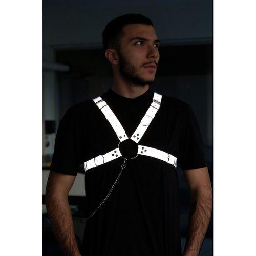 CLZ41 Karanlıkta Parlayan Reflektörlü Erkek Göğüs Kemer - TM95