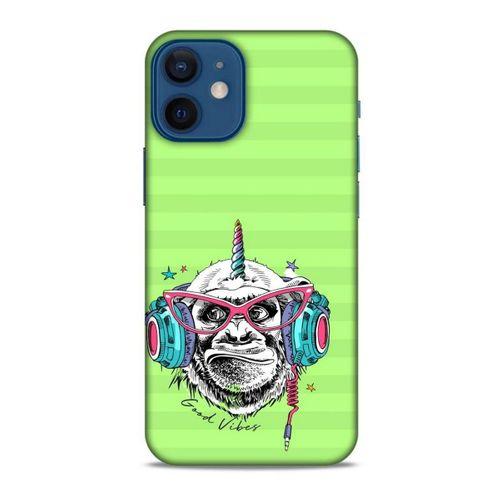 Animax DJ Maymun Apple iPhone 12 Mini Kılıf Desenli Silikon