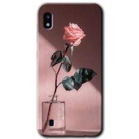 Potkal Hediye Fabrikası Samsung Galaxy A10 Kılıf HD Desen Baskılı Arka Kapak - Retro Gül