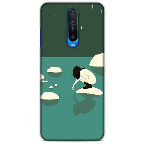 Xiaomi Redmi K30 Kılıf Depresyon (8) Baskılı Kılıf Siyah Kahverengi