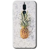 Potkal Hediye Fabrikası Huawei Mate 10 Lite Kılıf HD Desen Baskılı Arka Kapak - Ananas