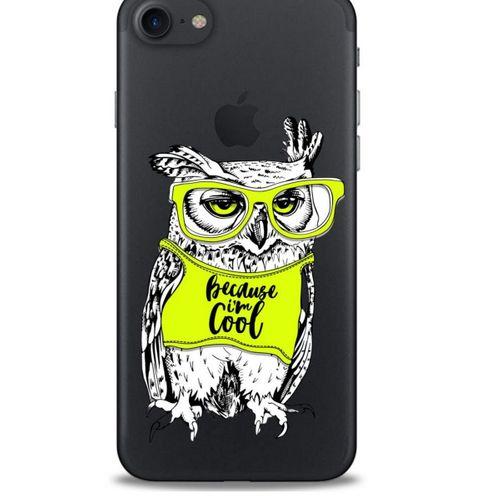 Zoologix (35) Apple Iphone 8 Şeffaf Kılıf Silikon Desenli
