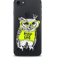 Zoologix (35) Apple Iphone 8 Şeffaf Kılıf Silikon Desenli