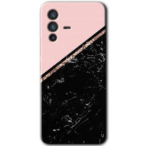 Vivo V23 5G Kılıf HD Desen Baskılı Arka Kapak - Yarım Mermer