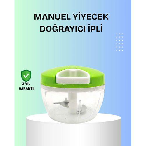 El Tipi Yiyecek Kıyıcı Üç Bıçaklı Pratik Doğrayıcı