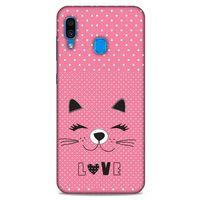 Lopard Samsung Galaxy A30 Uyumlu Kılıf Kediler (14) Lansman Kılıf Love Cat