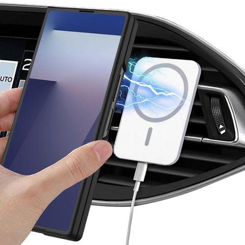 Galaxy Z Fold 7 Kılıf Wireless Şarj Özellikli Zore Kıpta M-safe Kapak