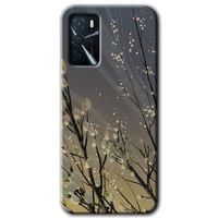 Oppo A16 Kılıf Baskılı Kapak - Branches Flowers +Tam Kaplayan Mat Seramik