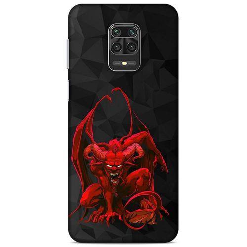 Lopard Xiaomi Redmi Note 9S Uyumlu Kılıf Tattoo's (17) Tasarım Kılıf Red Dragon