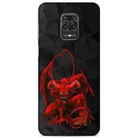 Lopard Xiaomi Redmi Note 9S Uyumlu Kılıf Tattoo's (17) Tasarım Kılıf Red Dragon