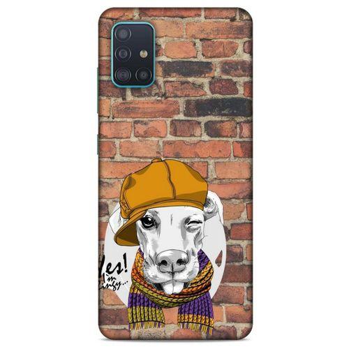 Animax Şapkalı Köpek Samsung Galaxy A51 Kılıf Desenli Silikon