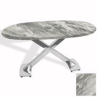 Dockers İks Masa Kromnikel Oval (94x146 - Werzalit, Allzalit yada Wermodin Tabla) - Lavant