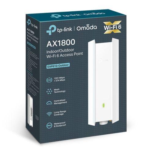 OMADA EAP610-Outdoor 1Port Gbit Poe  AX1800, Dual Band, Wifi 6, Pasif Poe, Access Point