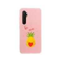 Xiaomi Note 10 Lite Be Mine Premium Silikonlu Pembe Telefon Kılıfı