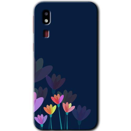 Potkal Hediye Fabrikası Samsung Galaxy A2 Core Kılıf HD Desen Baskılı Arka Kapak - Çizim Çiçekleri