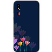 Potkal Hediye Fabrikası Samsung Galaxy A2 Core Kılıf HD Desen Baskılı Arka Kapak - Çizim Çiçekleri