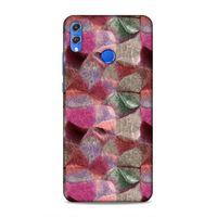 Huawei Honor 8x Uyumlu Kılıf Romans (30) Silicone Case Pembe Yeşil
