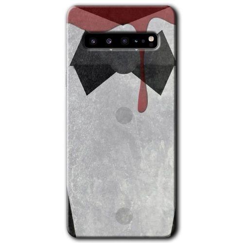 Potkal Hediye Fabrikası Samsung Galaxy S10 Plus Kılıf HD Desen Baskılı Arka Kapak - Gentleman Blood