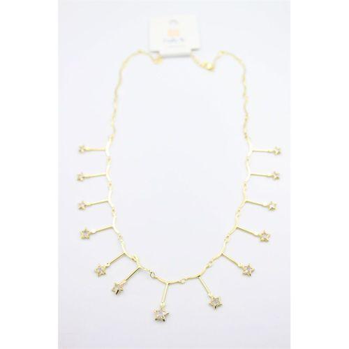 Yıldız Sallantılı Kolye - Altın