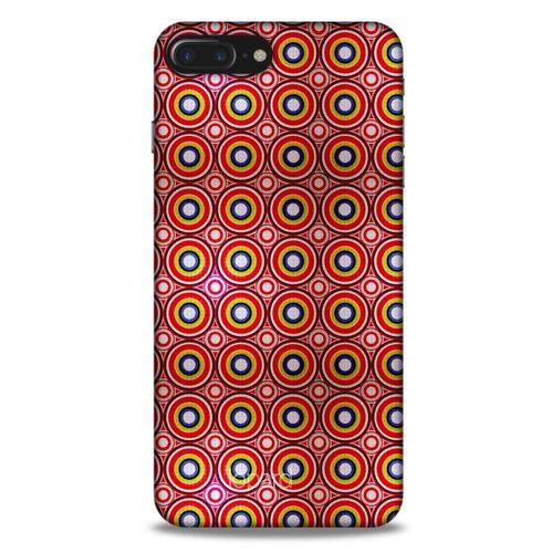 Apple Iphone 8 Plus Kılıf Pastel Renkler (40) Fit Silikon Kılıf Yeşil Kırmızı