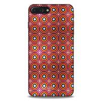 Apple Iphone 8 Plus Kılıf Pastel Renkler (40) Fit Silikon Kılıf Yeşil Kırmızı