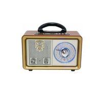 Meier M-110BT Nostaljik Retro Ahşap Bluetooth Fm Radyo