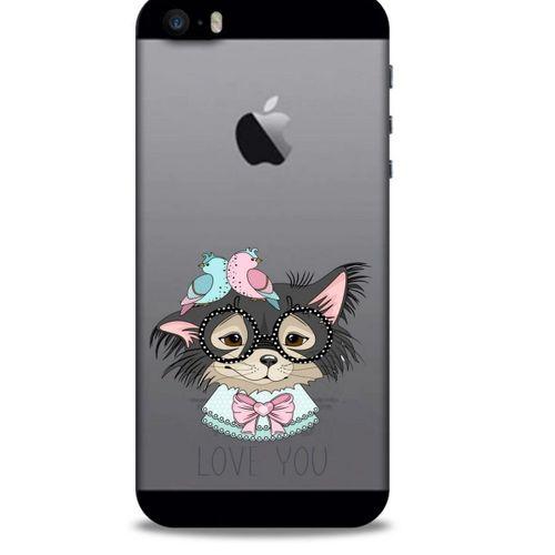 Zoologix (82) Apple Iphone 5S Şeffaf Kılıf Silikon Desenli