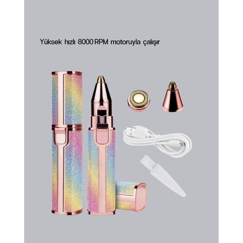 Mini Yüz Ve Kaş Epilatörü – 8000 Rpm Güçlü Motor Ve Paslanmaz Çelik Başlık