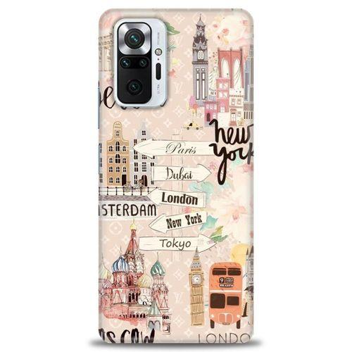 Xiaomi Redmi Note 10 Pro Kılıf HD Baskılı Kılıf - Berlin Set + Tam Ekran Koruyucu