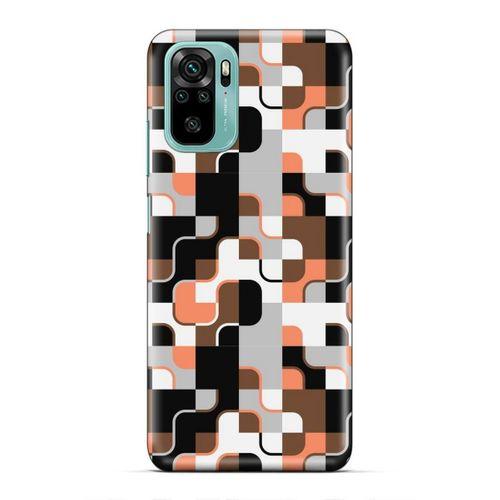 Xiaomi Redmi Note 10 5G Uyumlu Kılıf Insomnia (47) Crystal Flex Kılıf Siyah Portakal