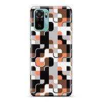 Xiaomi Redmi Note 10 5G Uyumlu Kılıf Insomnia (47) Crystal Flex Kılıf Siyah Portakal