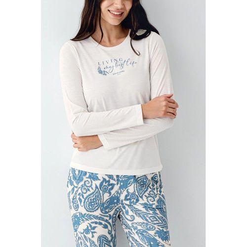 Pierre Cardin 9074-s Kadın Uzun Kol Pijama Takım