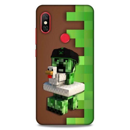 Lopard Xiaomi Mi A2 Lite Uyumlu Kılıf PiXel (35) Fit Design Kılıf Creeper