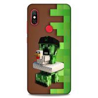 Lopard Xiaomi Mi A2 Lite Uyumlu Kılıf PiXel (35) Fit Design Kılıf Creeper