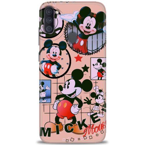 Samsung Galaxy A11 Kılıf HD Baskılı Kılıf - Mickey Mouse + Tam Ekran Koruyucu