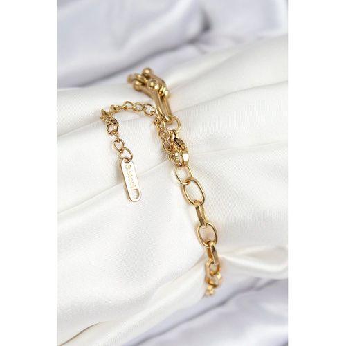 316L Çelik Tifany Ağaç Model Gold Renk Kadın Bileklik