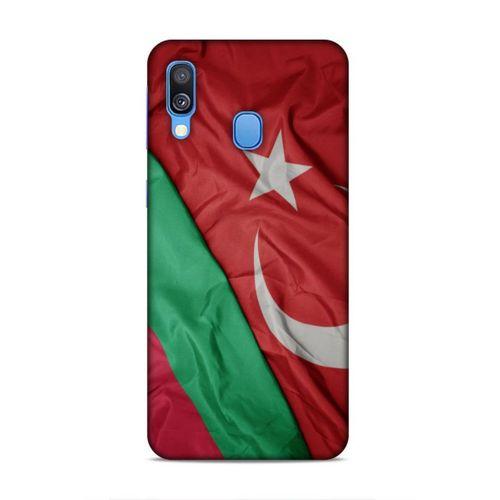 Samsung Galaxy A40 Uyumlu Kılıf Azarbaijan (10) Full Koruma Kılıfı Türk & Azerbaycan Bayrak