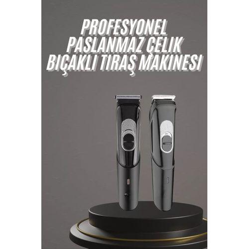 Pro Şarjlı Saç Sakal Tıraş Makinesi Ense Kesme Makinesi Lazer Öncesi Kısaltma