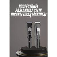 Pro Şarjlı Saç Sakal Tıraş Makinesi Ense Kesme Makinesi Lazer Öncesi Kısaltma